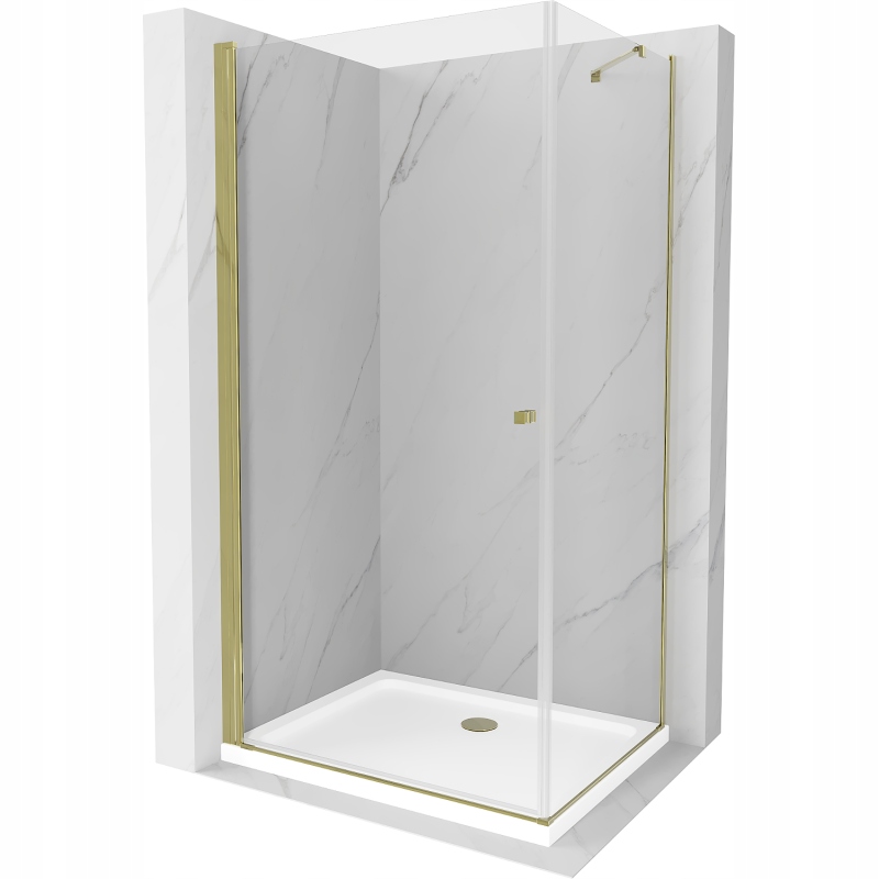 Mexen Pretoria sprchový kout 70 x 80 cm, Zlatá