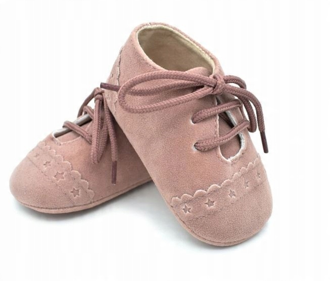 

Nowe buciki niechodki Pudrowe 11,5 cm 6-12 m 74-80