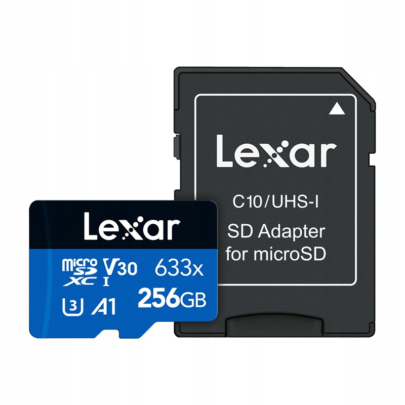 Lexar Karta Pamięci microSDXC 256GB Klasa 10, U3, V30, A1 Adapter Sd