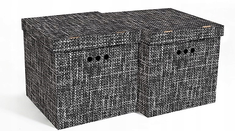 PUDEŁKO UŻYTKOWE ODOBNE 2szt MM Textile Czarne