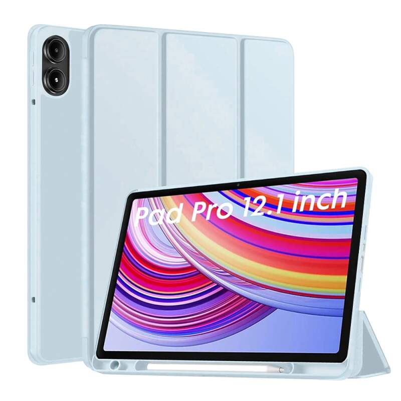 Techsuit Etui rysik Xiaomi Redmi Pad Pro Poco Pad Jasnoniebieskie