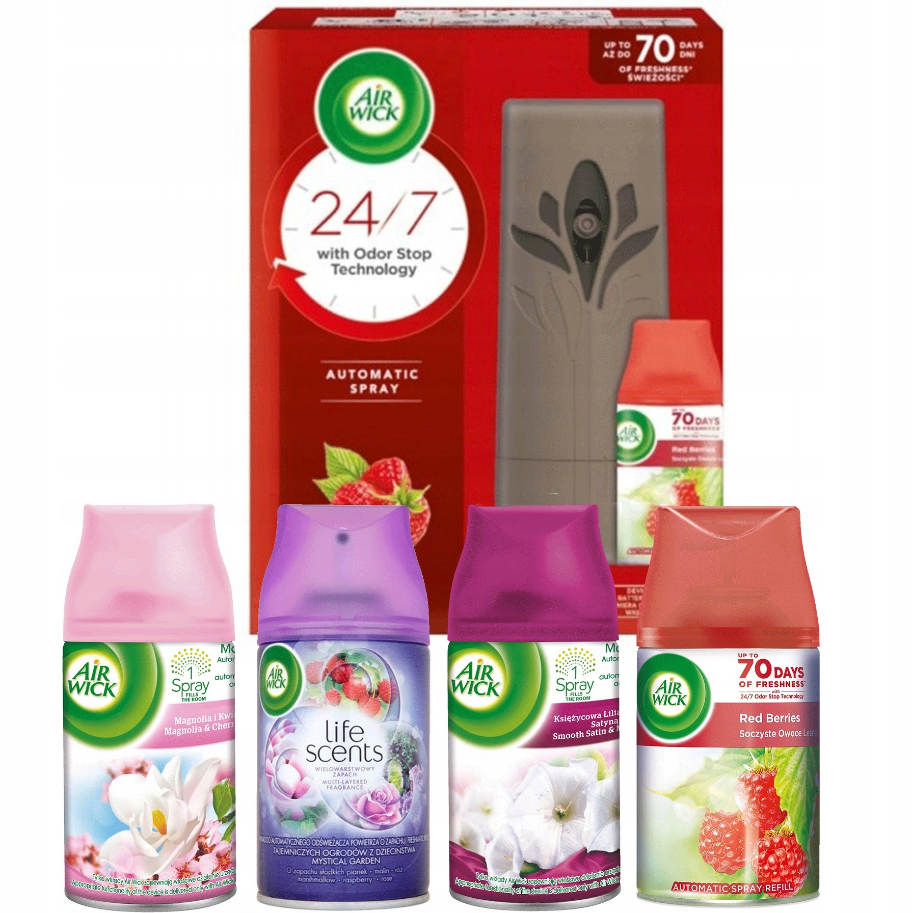 

Air Wick Freshmatic Zestaw Leśne Owoce 5x Wkład