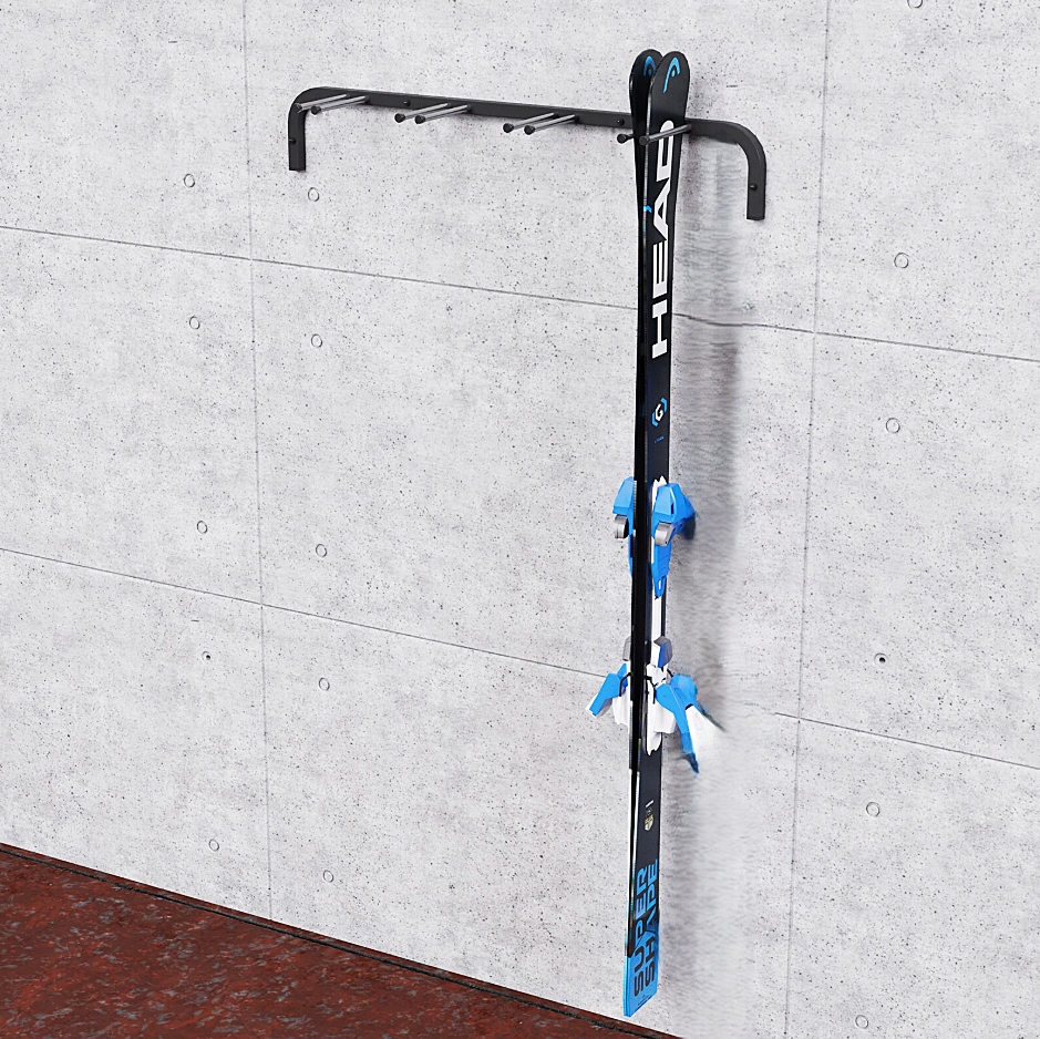Wieszak na narty NU4C długość ramion 15 cm na cztery pary nart do 40 kg