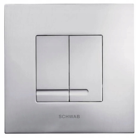 Splachovací tlačítko pro Wc Schwab dvoudílné Arte Duo chrom mat 4060415631