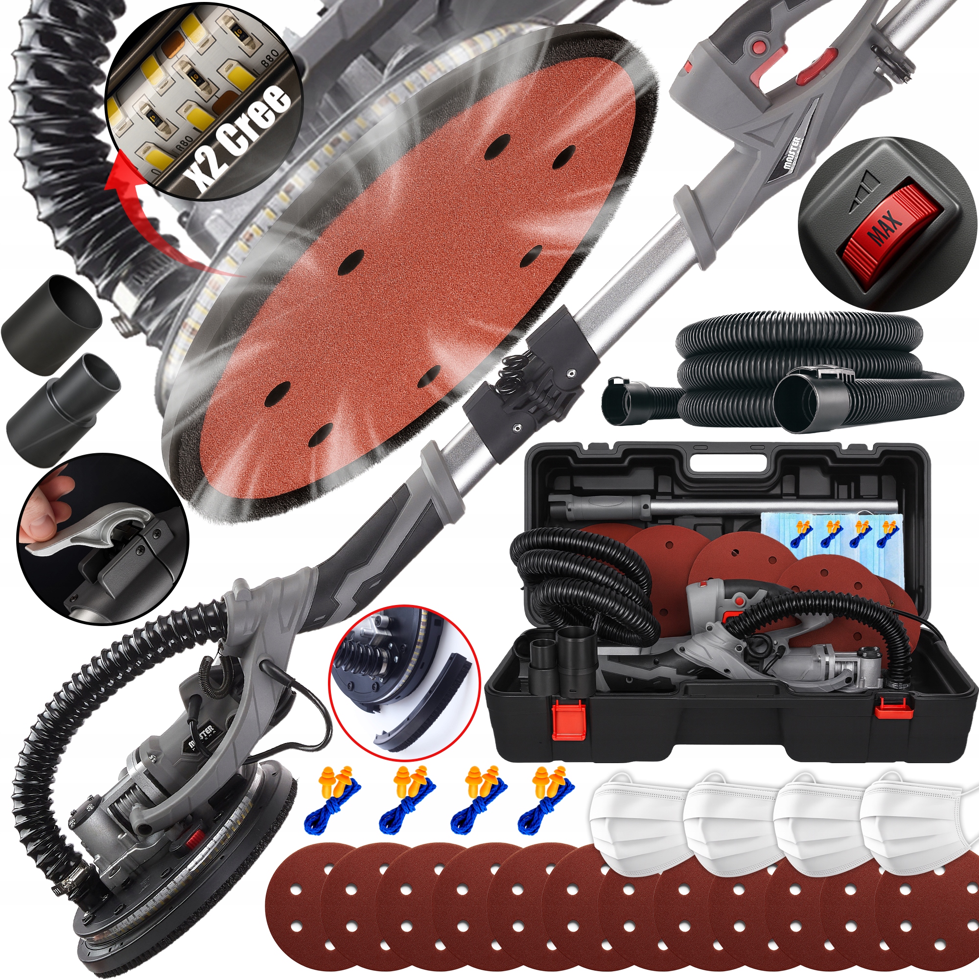 Bruska Žirafa Sádra Hladí Stěny Led Omítek Kufr Majster Pro MP0016w