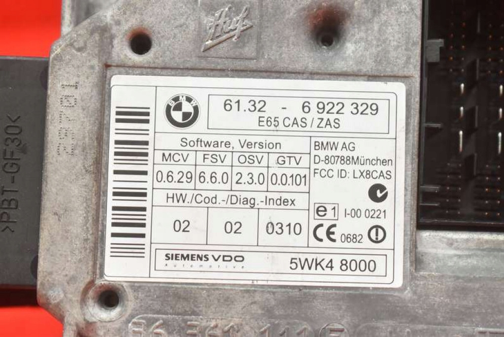 ignition key button 6922329 BMW E65 3.5 V8 272 KM 01-05