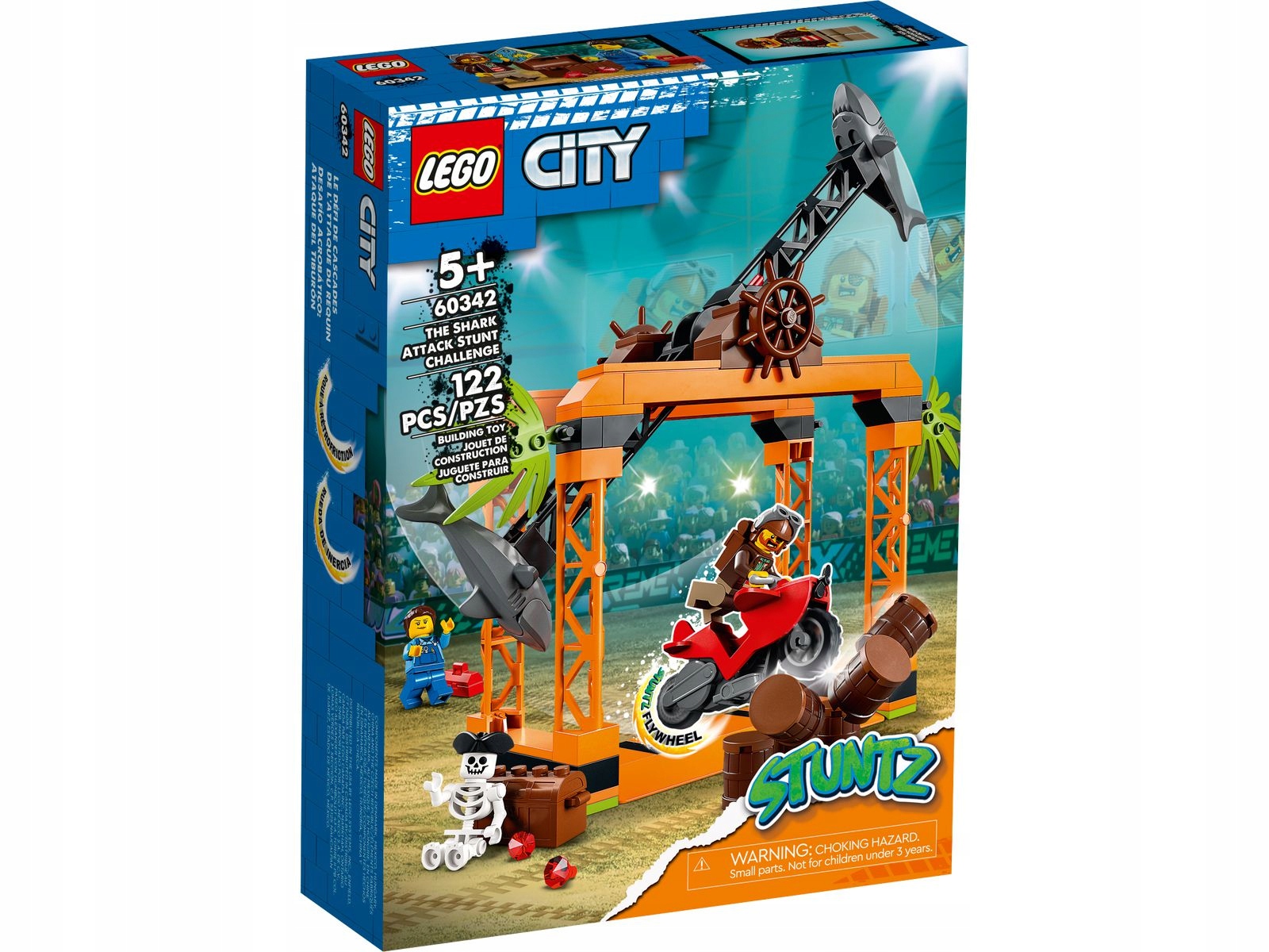 

Lego City 60342 Wyzwanie kaskaderskie: atak rekina