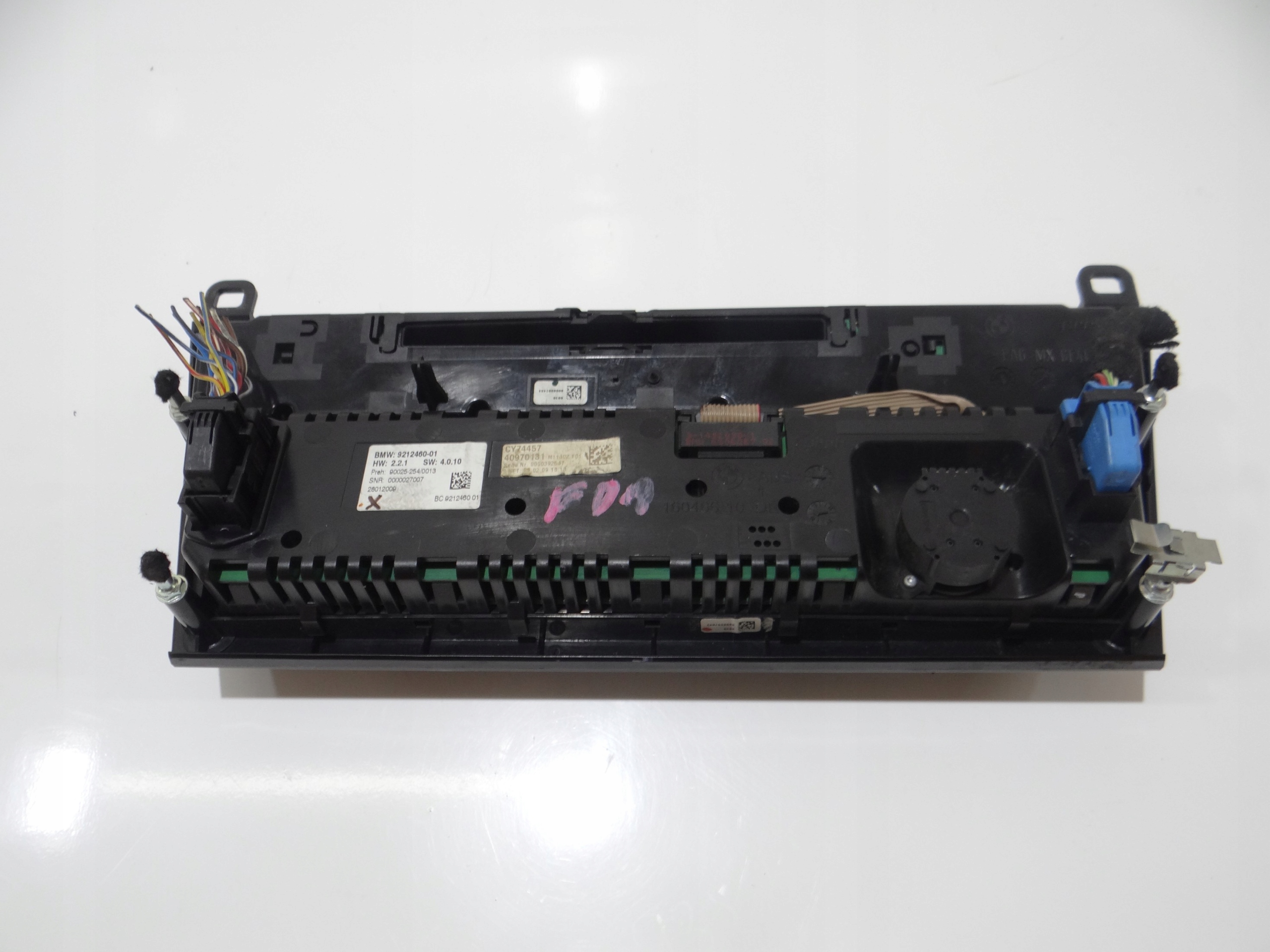 PANEL RADIA klimatizaci BMW F01 9212460