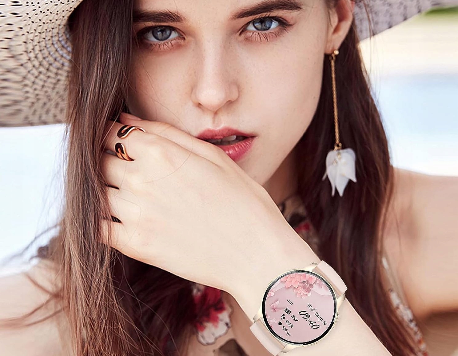 SMARTWATCH ZEGAREK DAMSKI MENU POLSKIE SPORT PULS ROZMOWY SMART WATCH PL Komunikacja Bluetooth