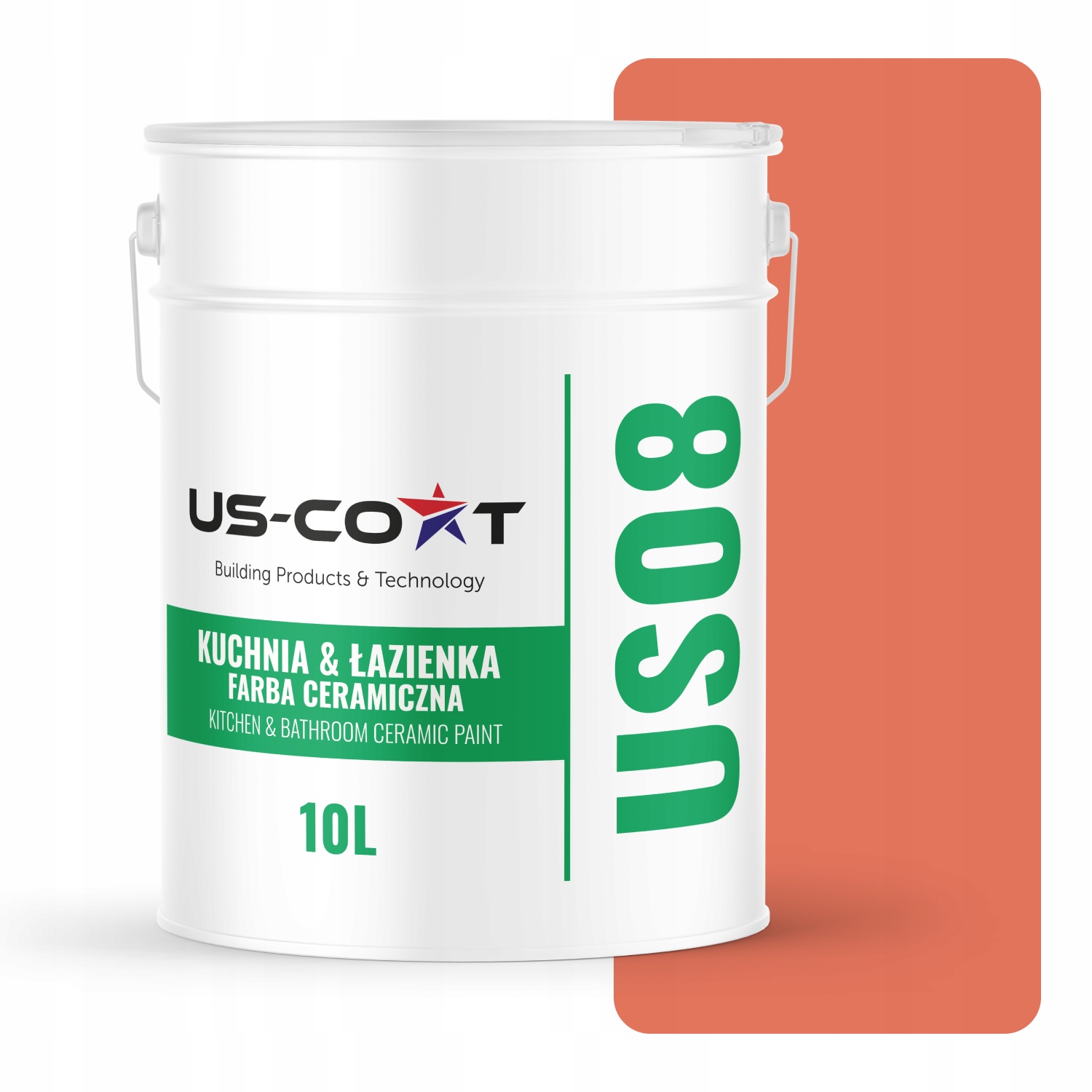 Barva Keramická Kuchyně Koupelna Pąsowy H6029 Hluboká Matná 10L Nástěnná