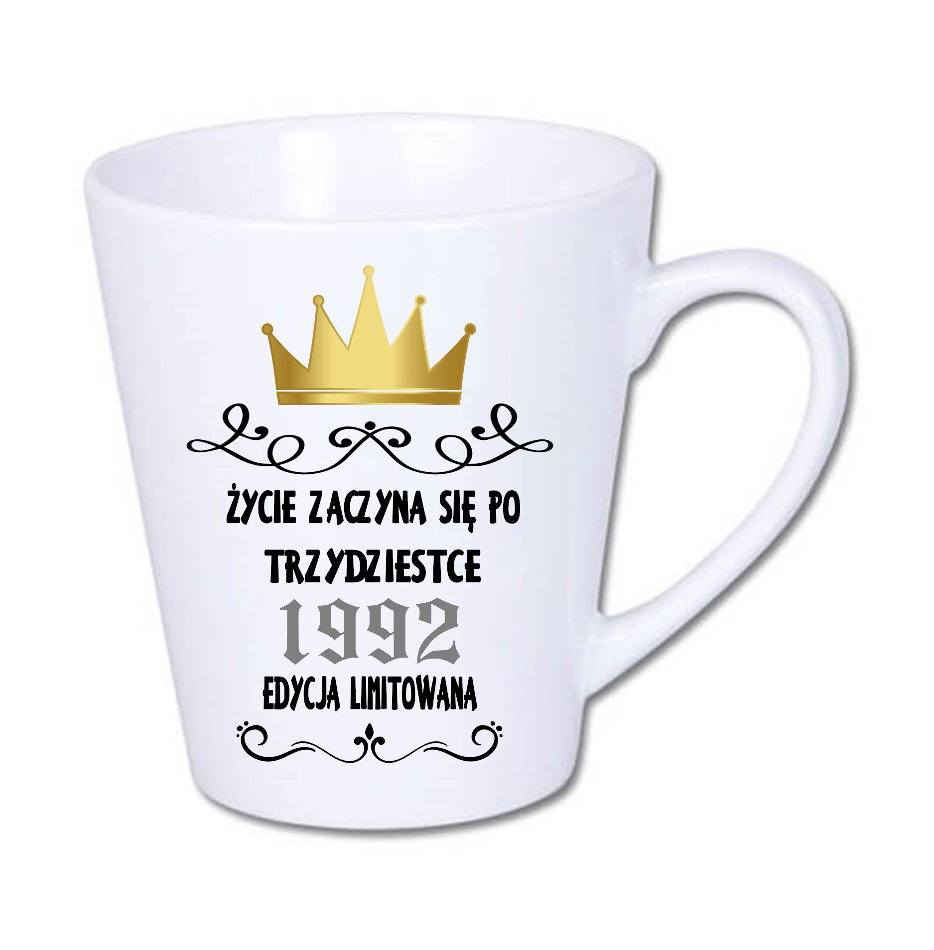 

Kubek latte 30-te urodziny