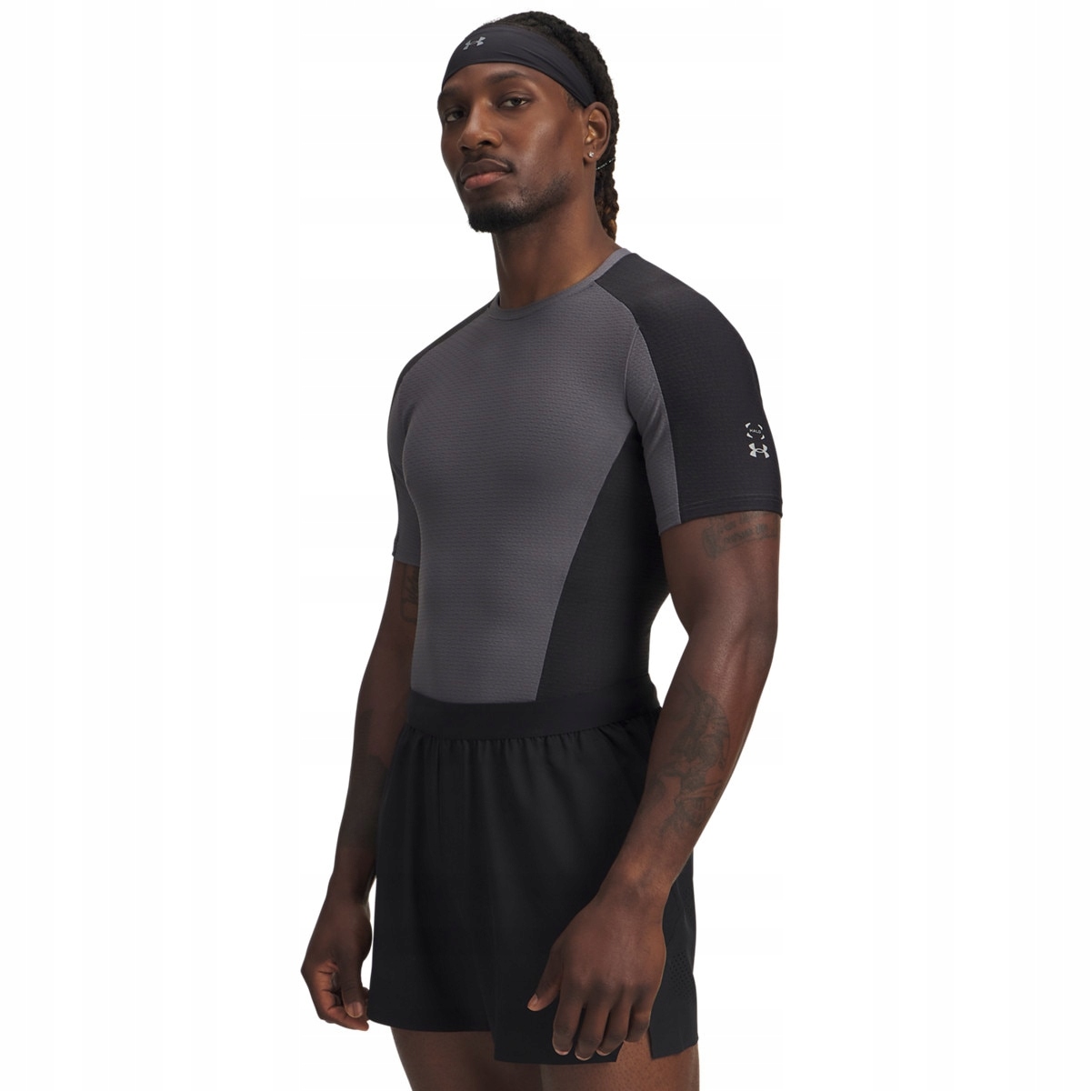T-shirt treningowy męski Under Armour Halo Bonded Auxetic szary M