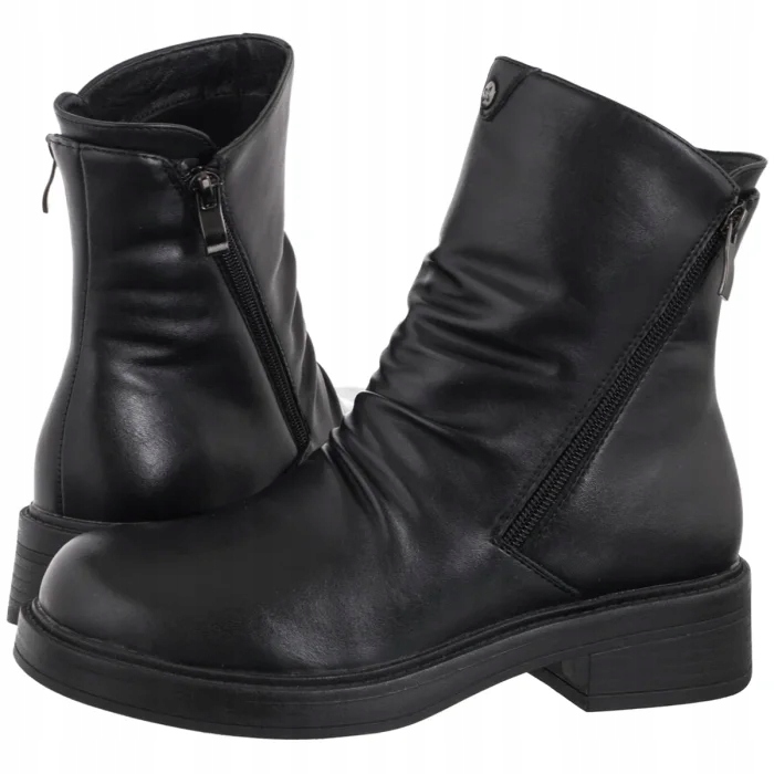 Dámské kožené boty Kotníkové Boty Maciejka černé A7159-01/00-7 Black