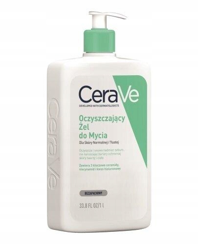 CeraVe Oczyszczający żel do mycia do cery normalnej i tłustej 1000 ml