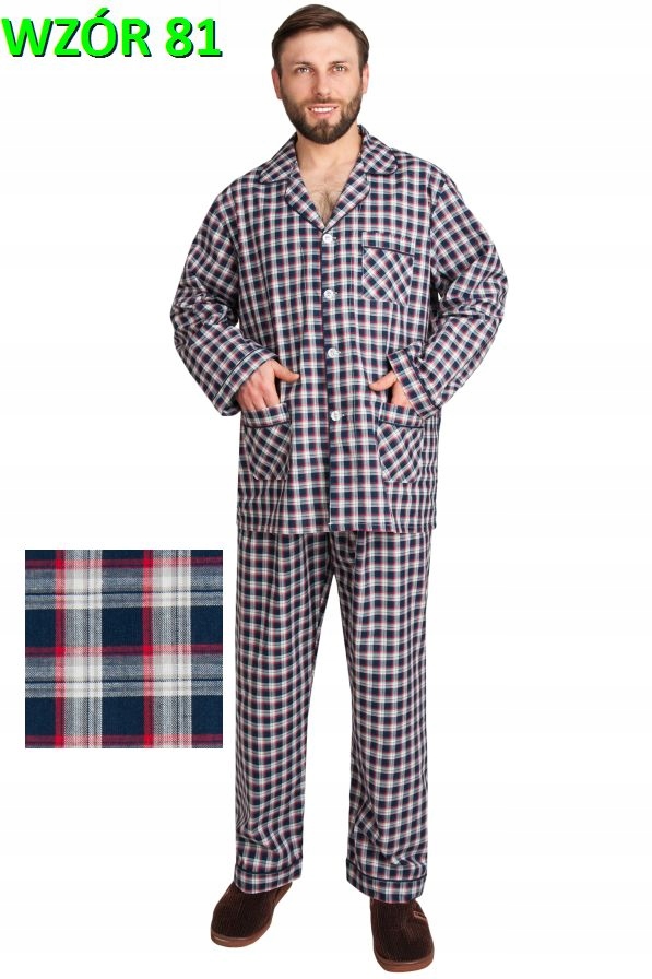 PIŻAMA MĘSKA BAWEŁNIANA BAWEŁNA TKANA r.M FORMAX Cechy dodatkowe brak