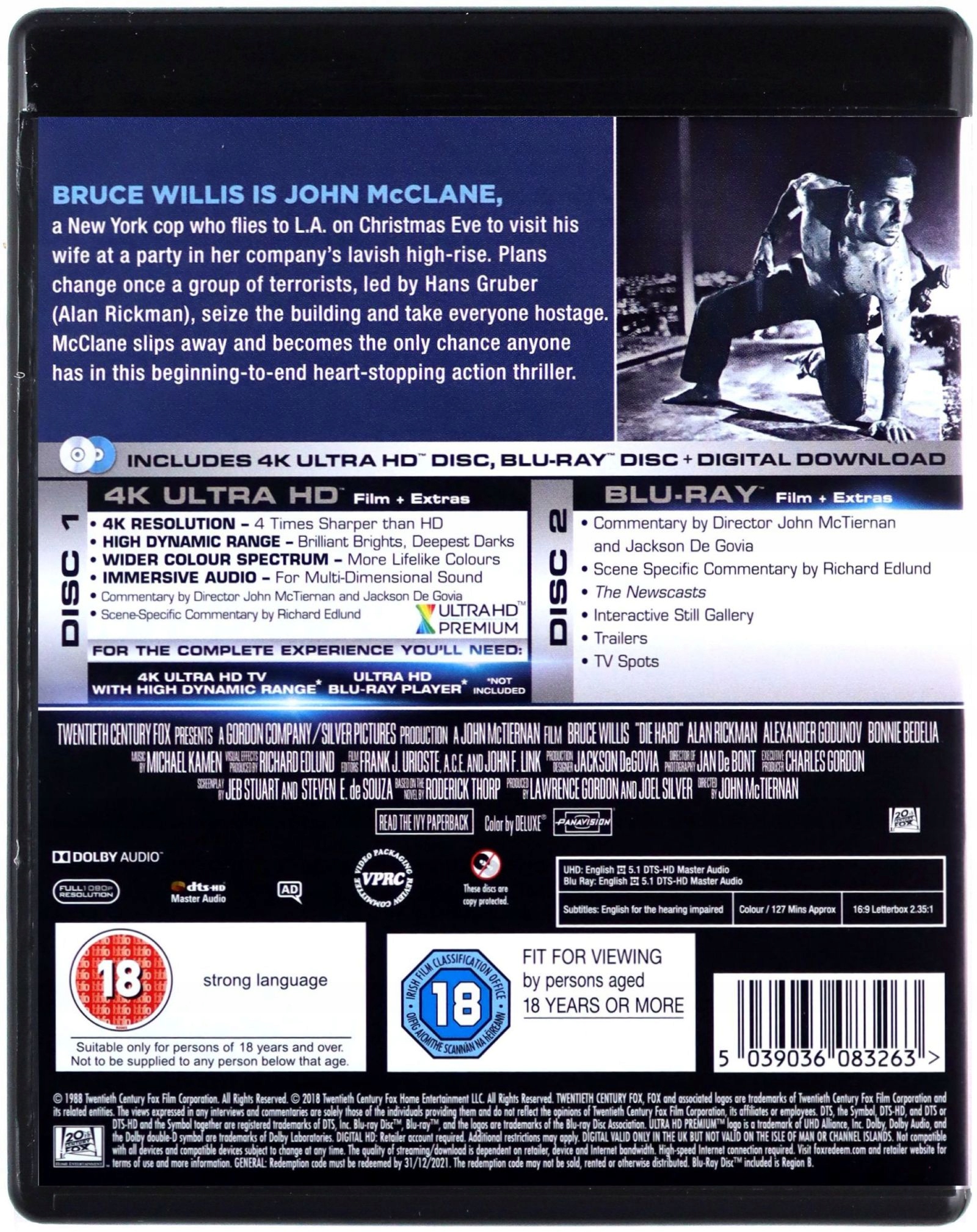 SZKLANA PUŁAPKA [BLU-RAY 4K]+[BLU-RAY] Stan opakowania oryginalne