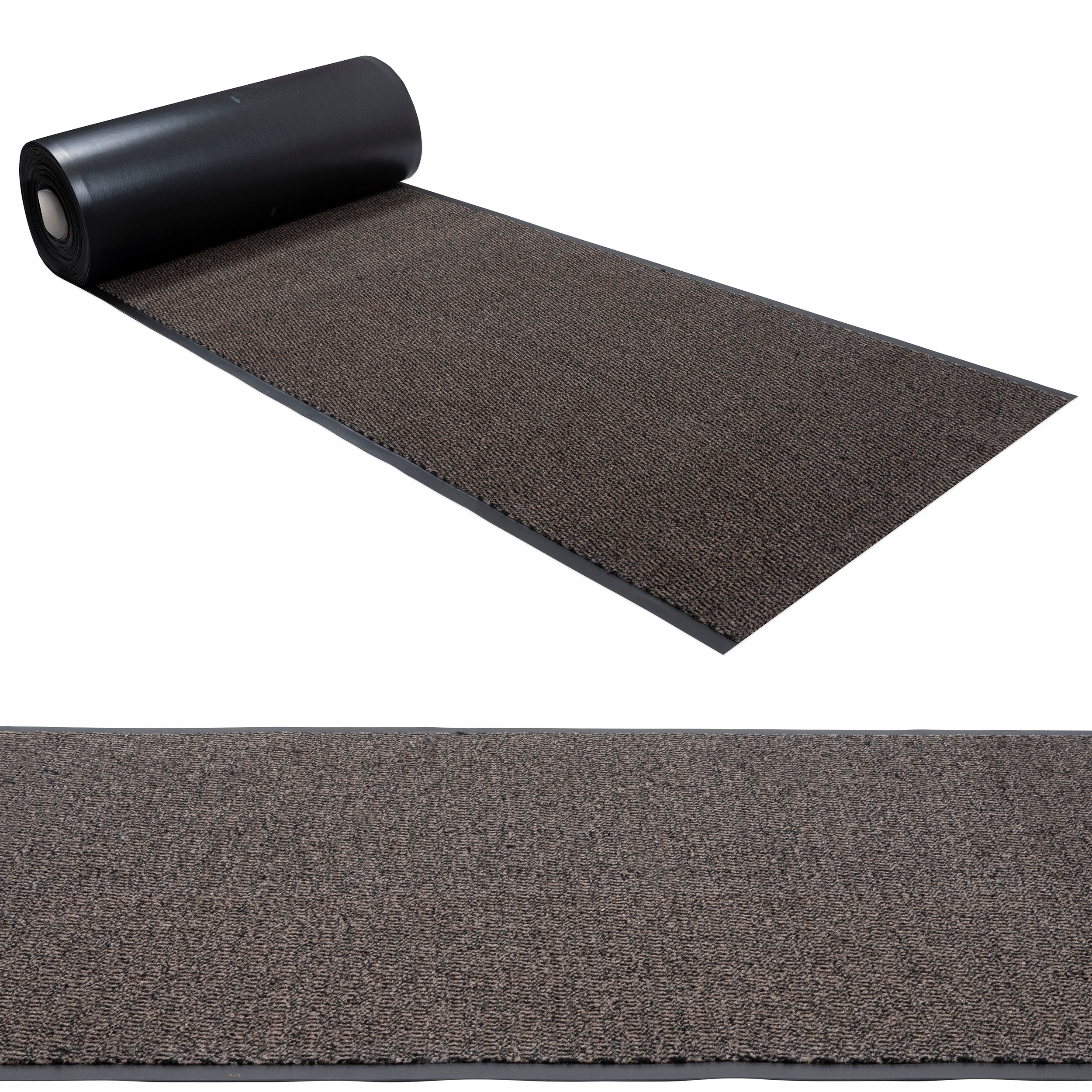 

Chodnik Wycieraczka Na Gumie Na Wymiar 90cm Brąz