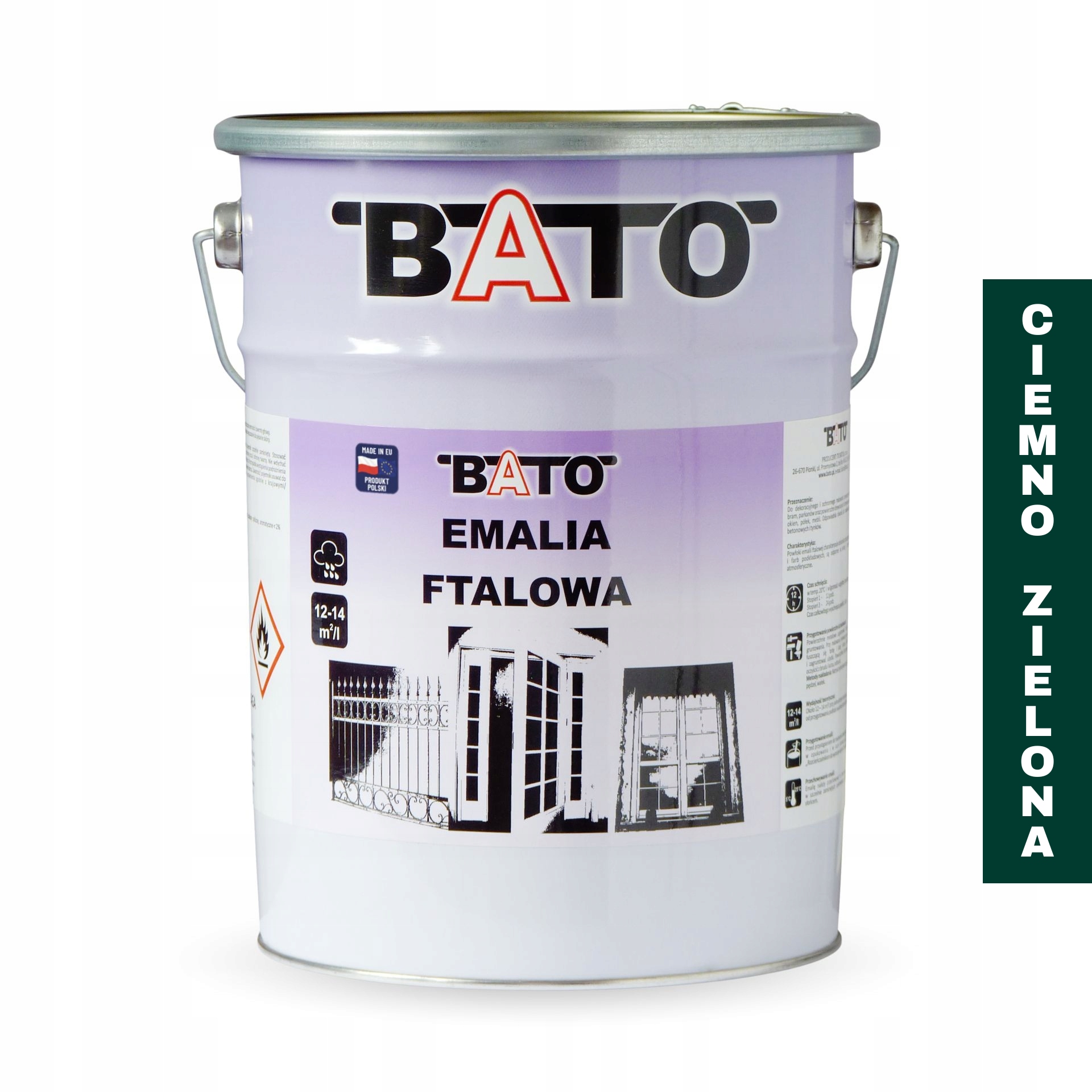 Bato Alkydový email na dřevo tmavě zelená Barva dřevo 5 l