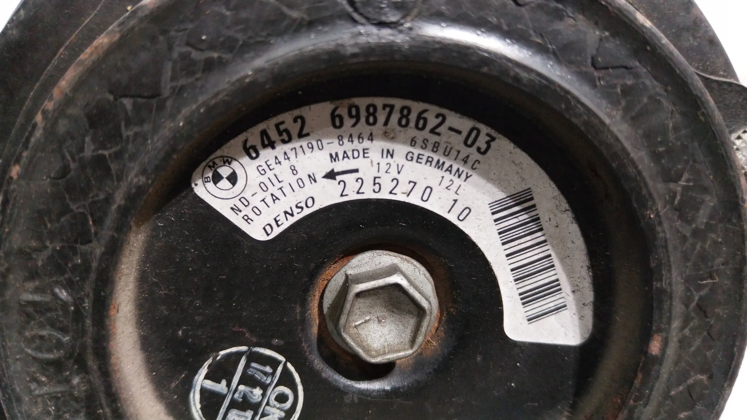 compressor of the air conditioning 447260-1852 BMW E90 E91 E92 E93 E87 E84 2.0D N47