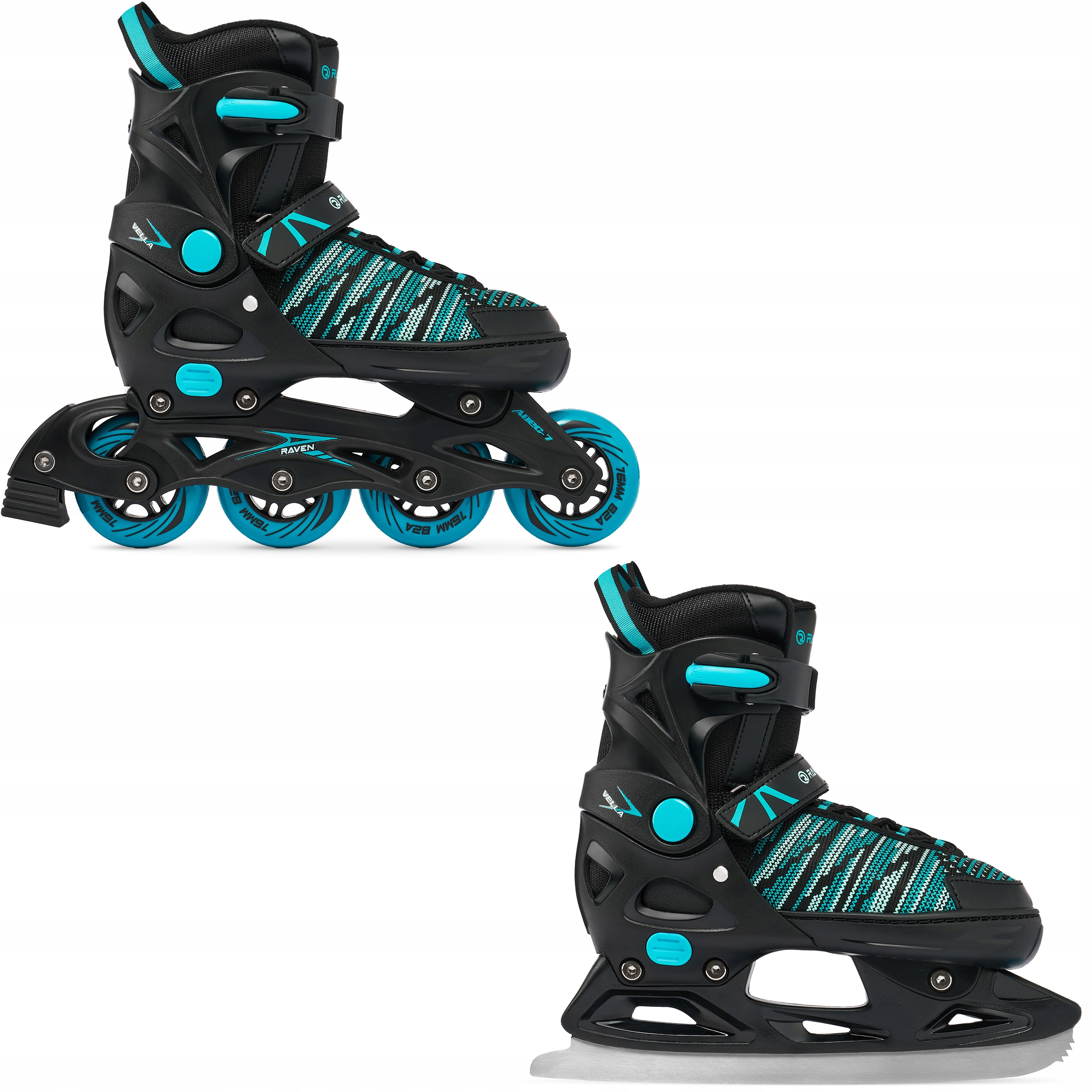 Rolki Łyżwy figurowe 2w1 Regulowane Raven Vella 37-40