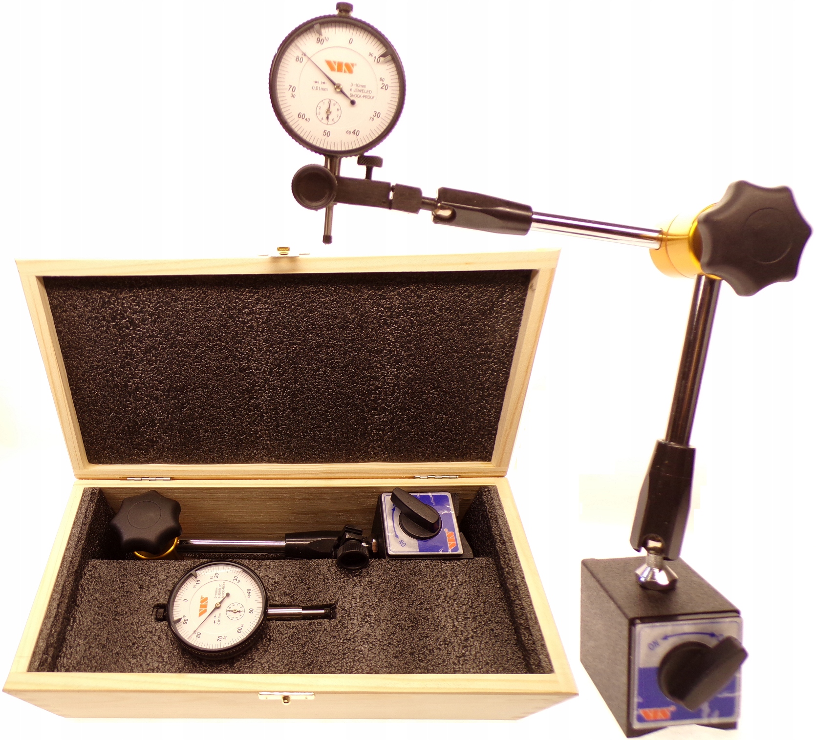 ЦИФЕРБЛАТ 1-10 0,01 + ШТАТИВ ТРИМАЧ VIS