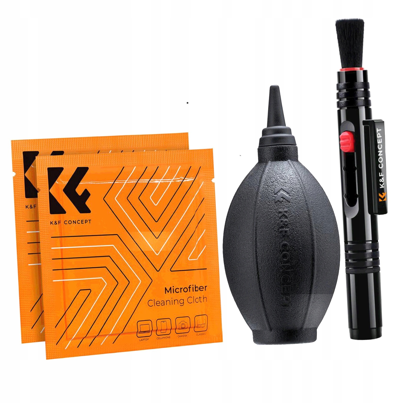 Duży Zestaw do Czyszczenia Obiektywów Aparatów Optyki K&f Concept