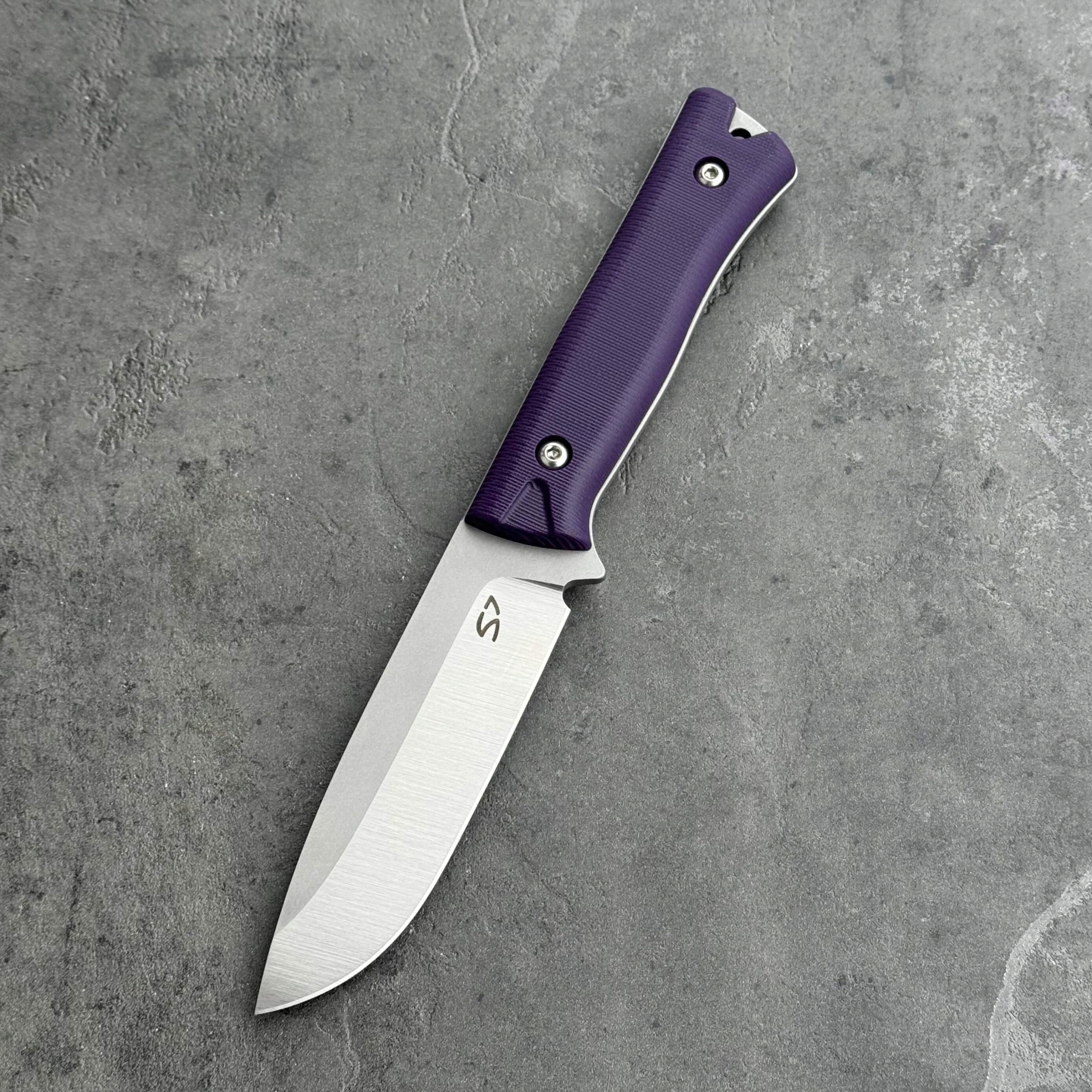 Nůž SJ-Knife Templar 'Violet' Satin Elmax Purple G10 Black Kydex