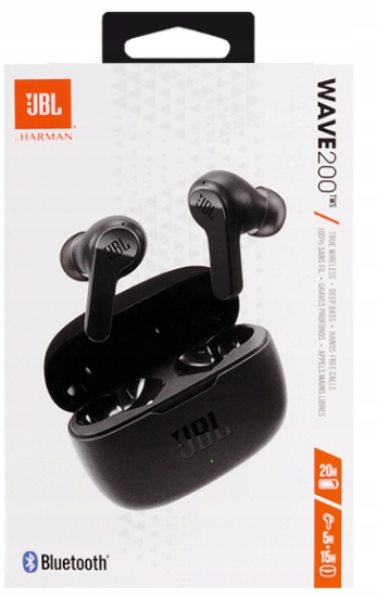 DOUSZNE JBL WAVE 200 TWS SŁUCHAWKI BEZPRZEWODOWE Materiał tworzywo sztuczne