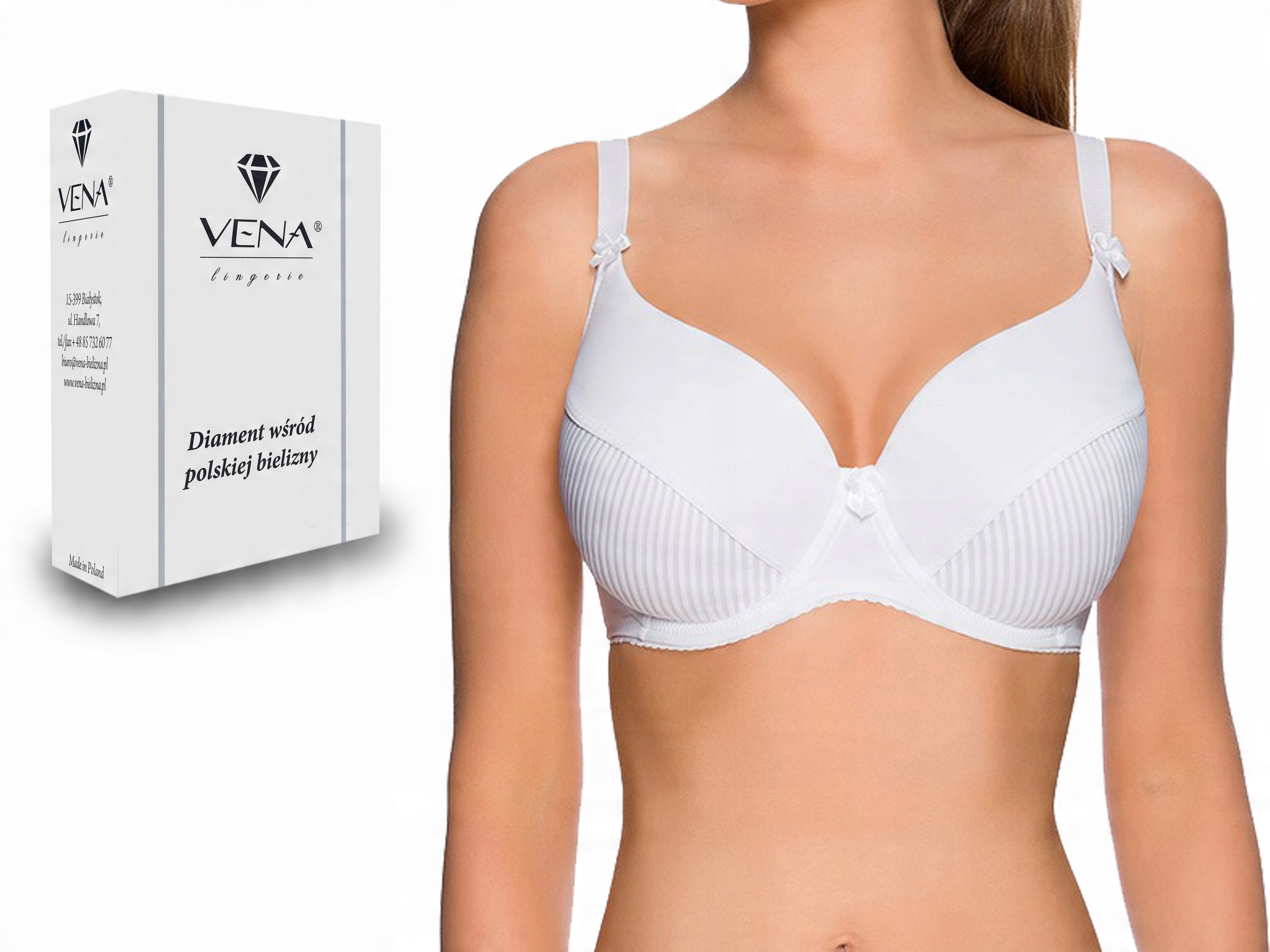 

Biustonosz Vena VB-11 , Fullcup , Biały , 70I