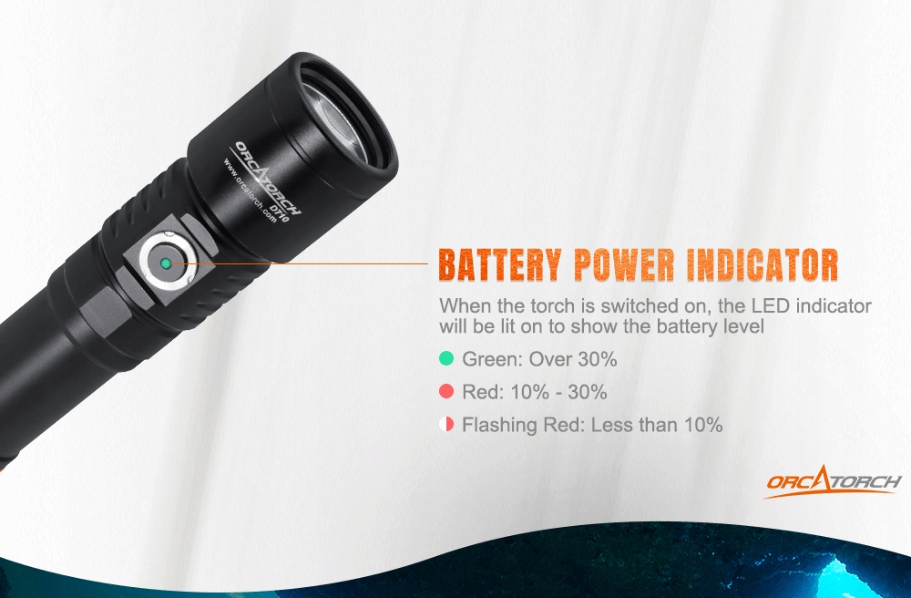 Orca Torch D710 Czas świecenia 100 min