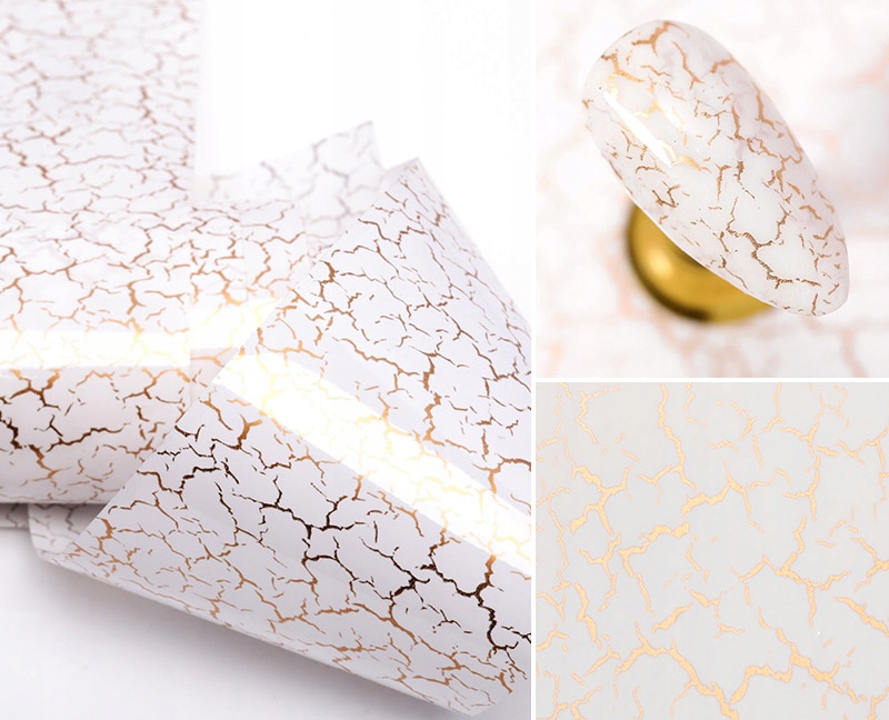 Folia Transferowa Do Paznokci Zdobień BIAŁY EAN (GTIN) 7427251458962