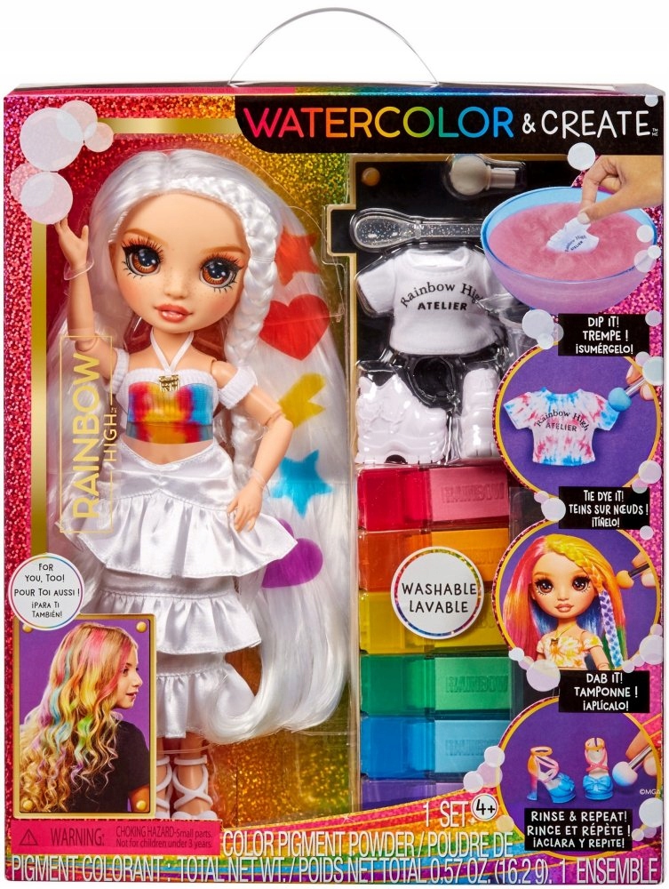 Rainbow High WaterColor - brązowe oczy