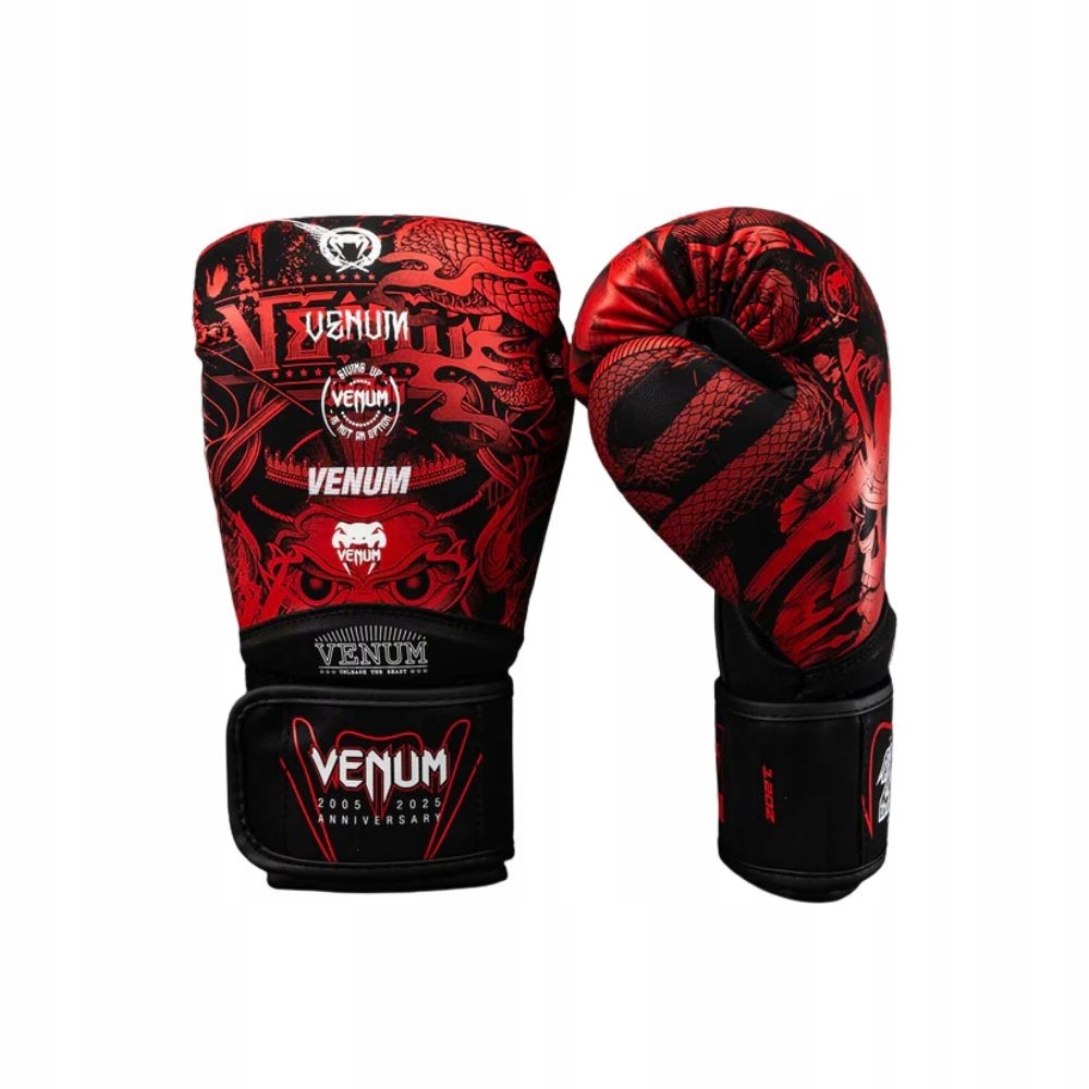 Venum Rękawice Bokserskie 20th Anniversary Czarne/Czerwone 12oz