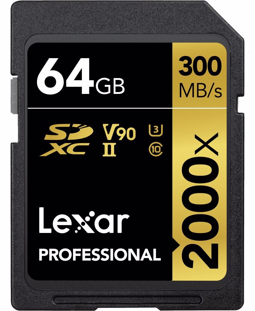 

Lexar Sdxc Professional 64GB 300MB/s Uhs-ii 2000x