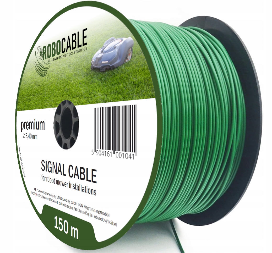 Obvodový omezovací kabel robotické sekačky 150 m Zesílený 3.4 mm