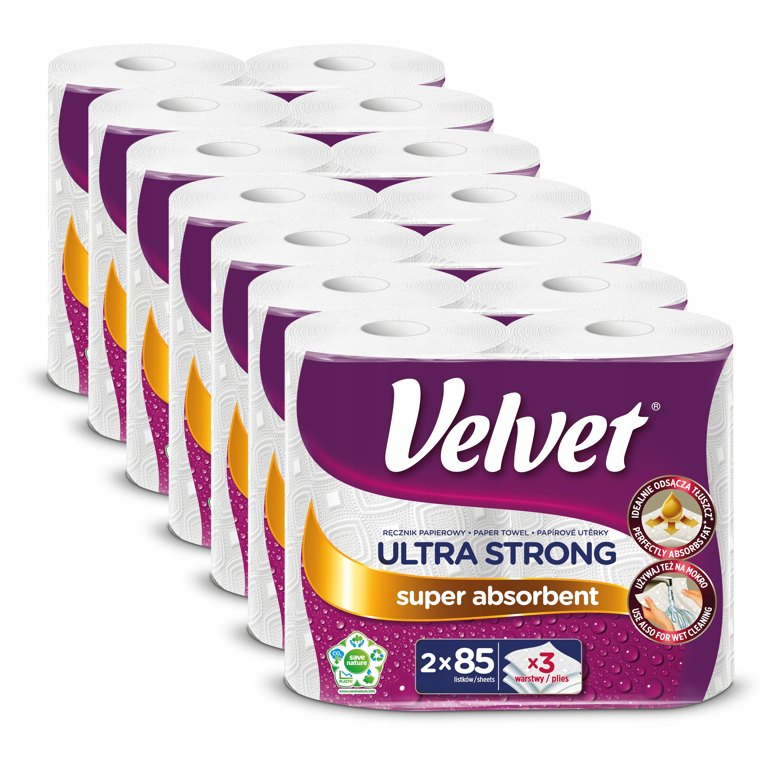 Velvet reczniki papierowe Ultra Strong 9 x 2 rolki