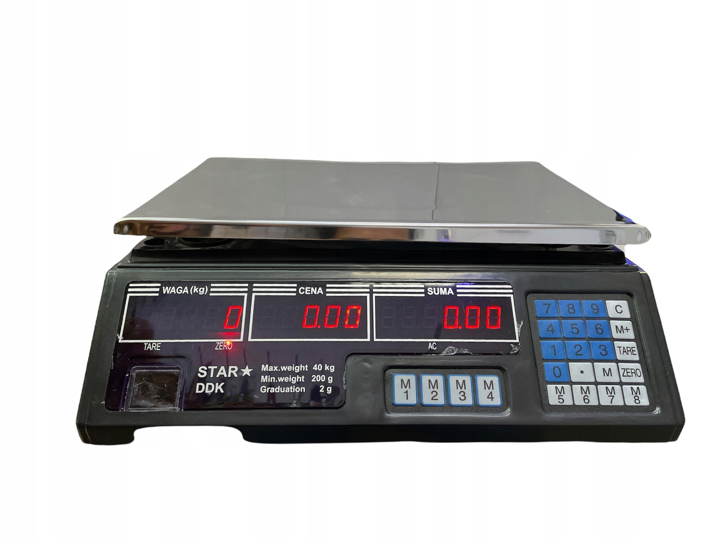 

Waga Sklepowa Elektroniczna Magazynowa LCD 40kg/2g