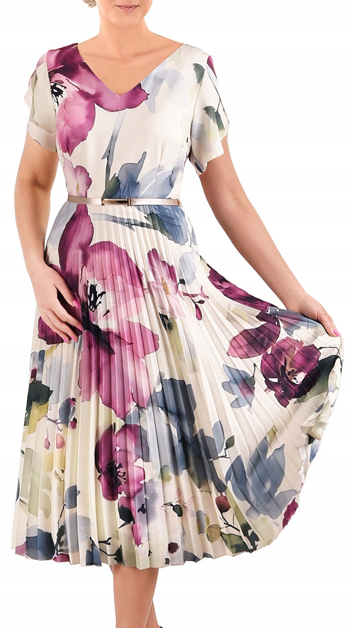 Šaty Roksana 48 na svatební hostina přijímání elegantní vizitky