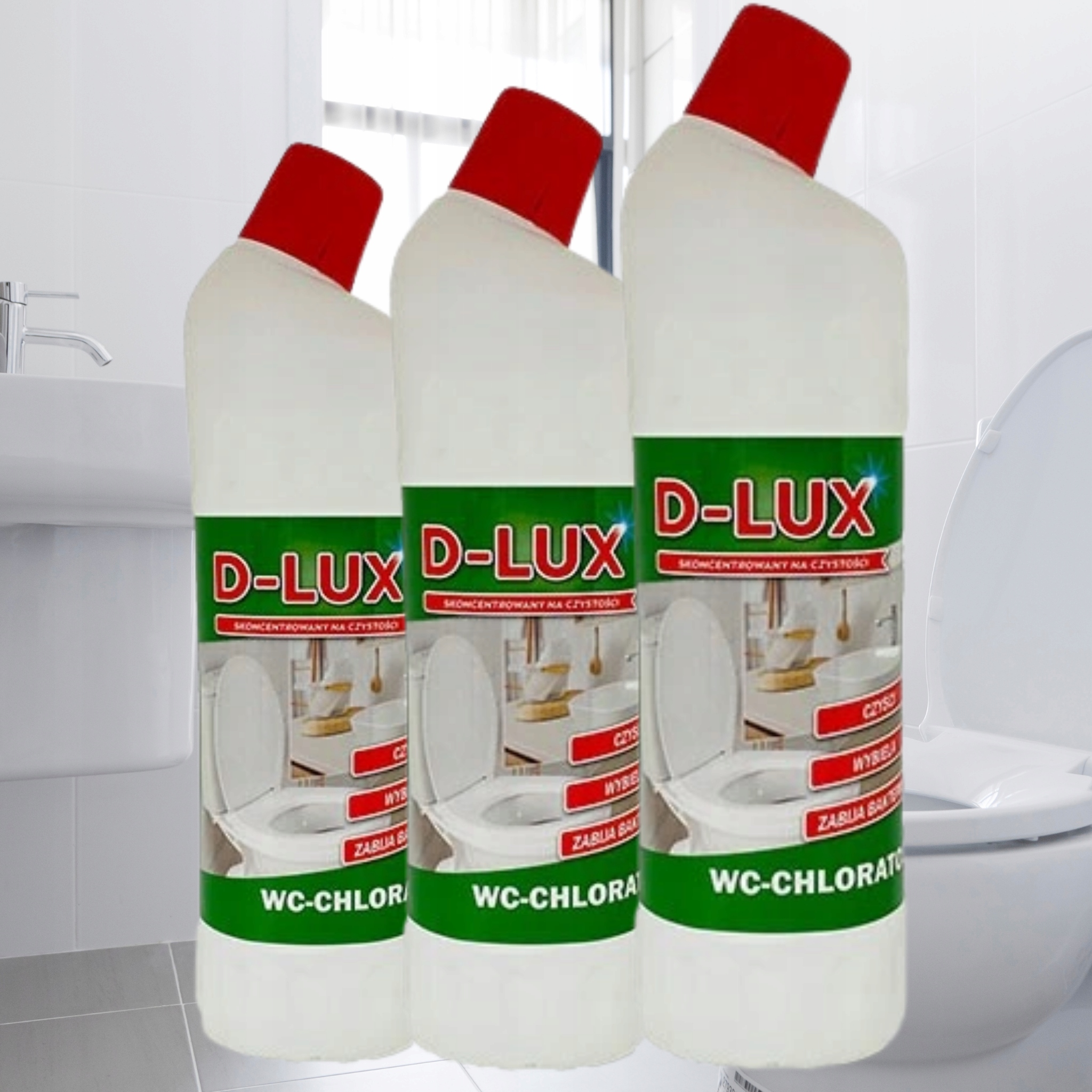 D-LUX WC-CHLORATOS 1L - skuteczny płyn do WC Postać płyn