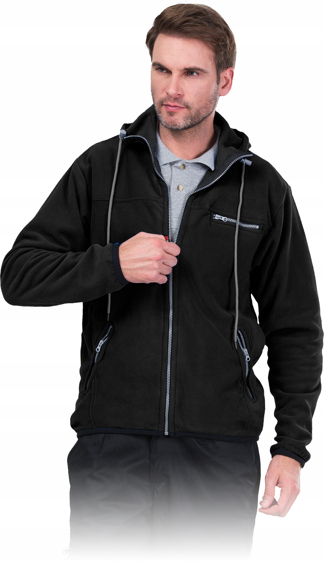 

Bluza polarowa Polar-hood z kapturem