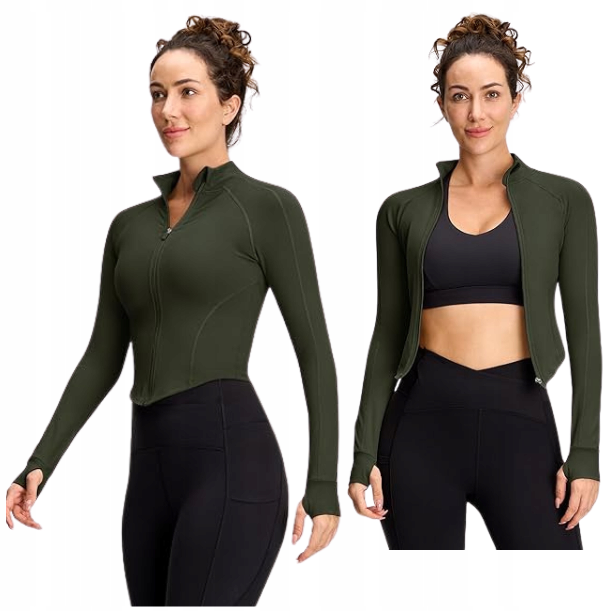 Bluza Do Biegania Damska Termiczna Sportowa Kurtka Biegowa Treningowa