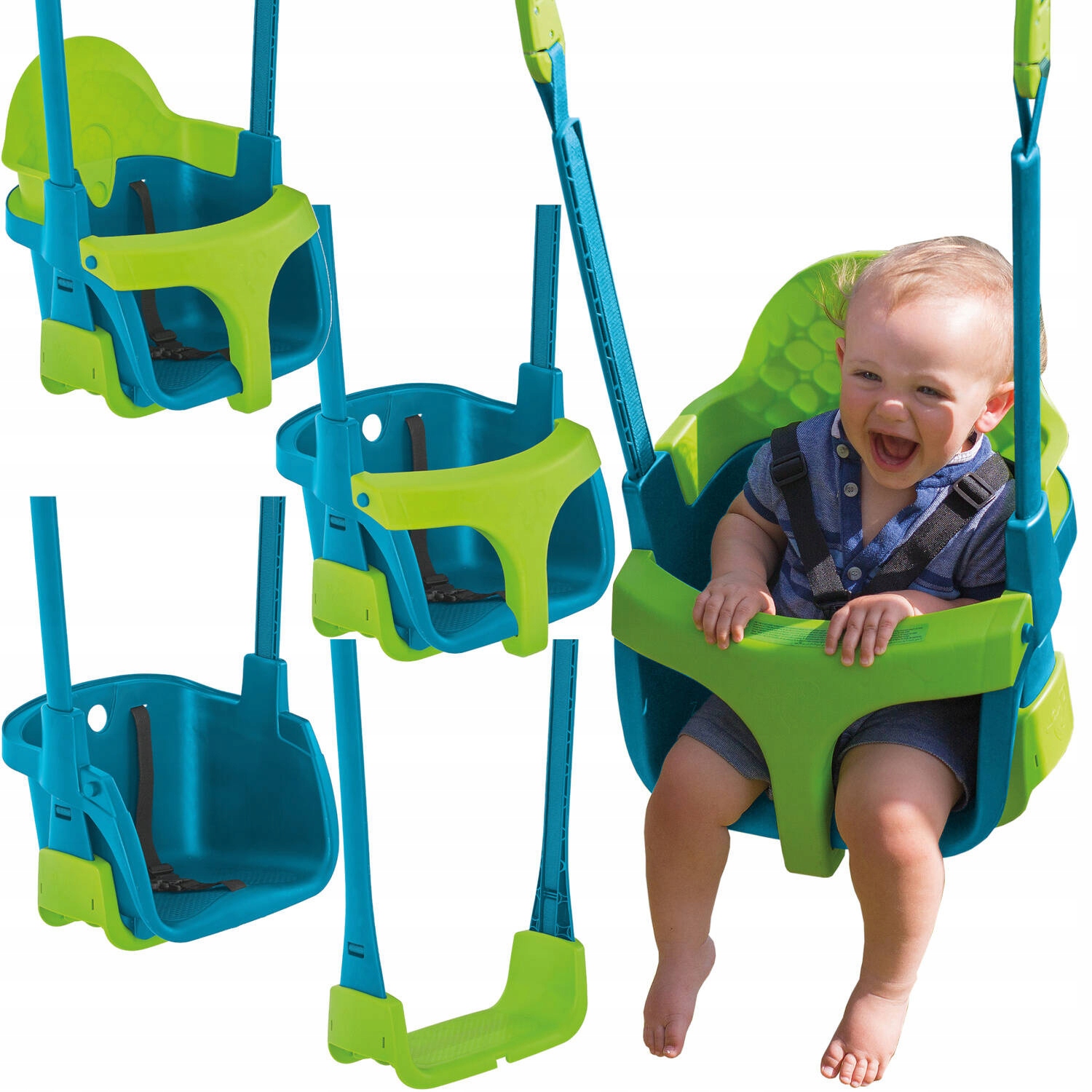 Huśtawka Kubełkowa deska 4w1 Rośnie Razem Z Dzieckiem 6m+ Tp Toys Quadpod