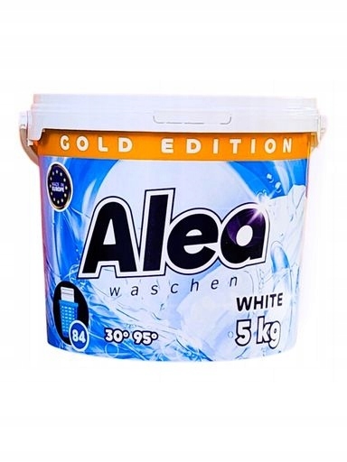 2x Prášek na praní bílého prádla Alea Waschen White Ge kbelík 5 kg