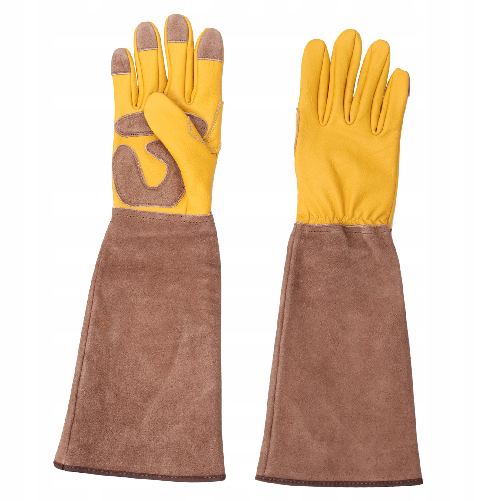 RĘKAWICE OGRODNICZE SK ÓRZANE ODPORNOŚĆ NA ZUŻYCIE ŻÓŁTE