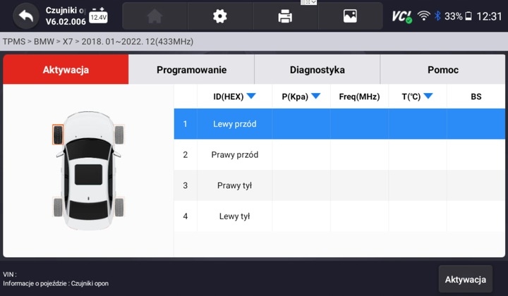 TESTER DIAGNOSTYCZNY autoXscan + PROGRAMATOR TPMS EAN (GTIN) 6950346649101