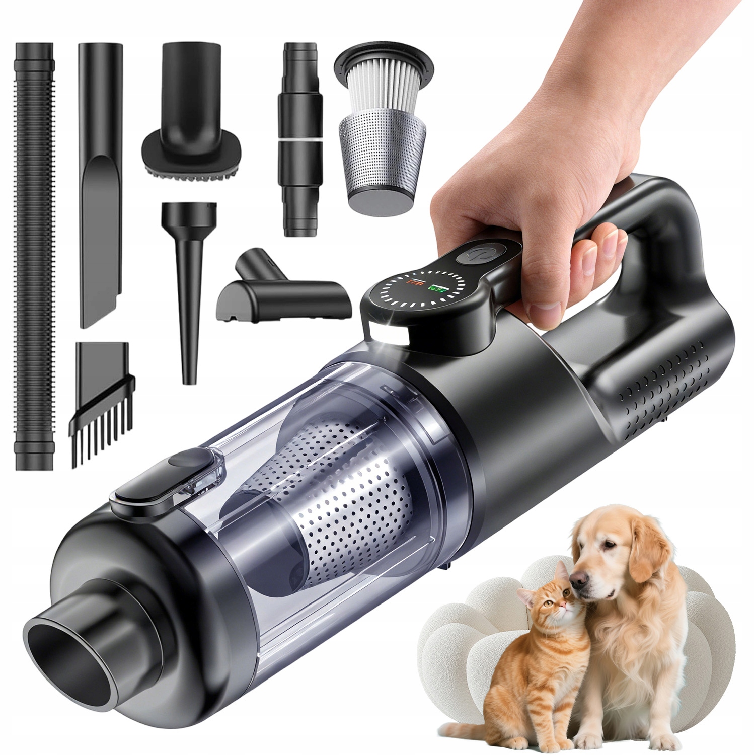 Vysavač Výkonný 17000PA Usb-c