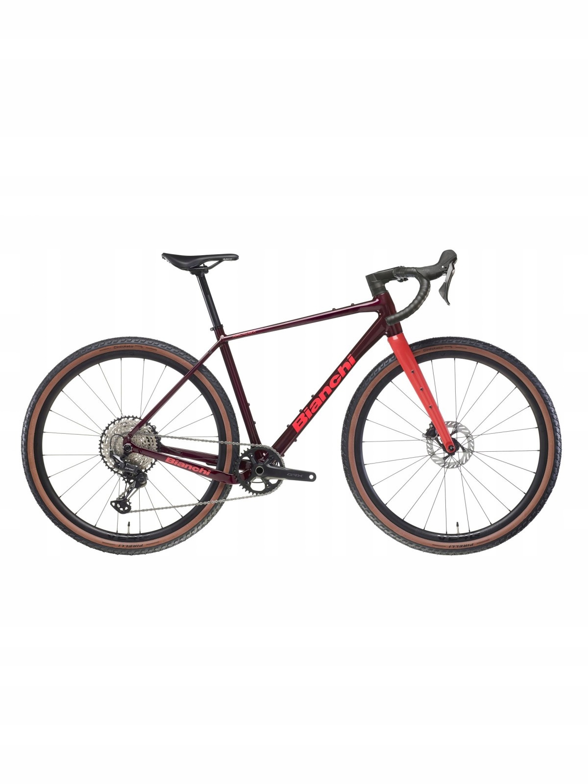 Rower Gravelowy Bianchi Arcadex Al GRX610/822 1x12 Burgundy S
