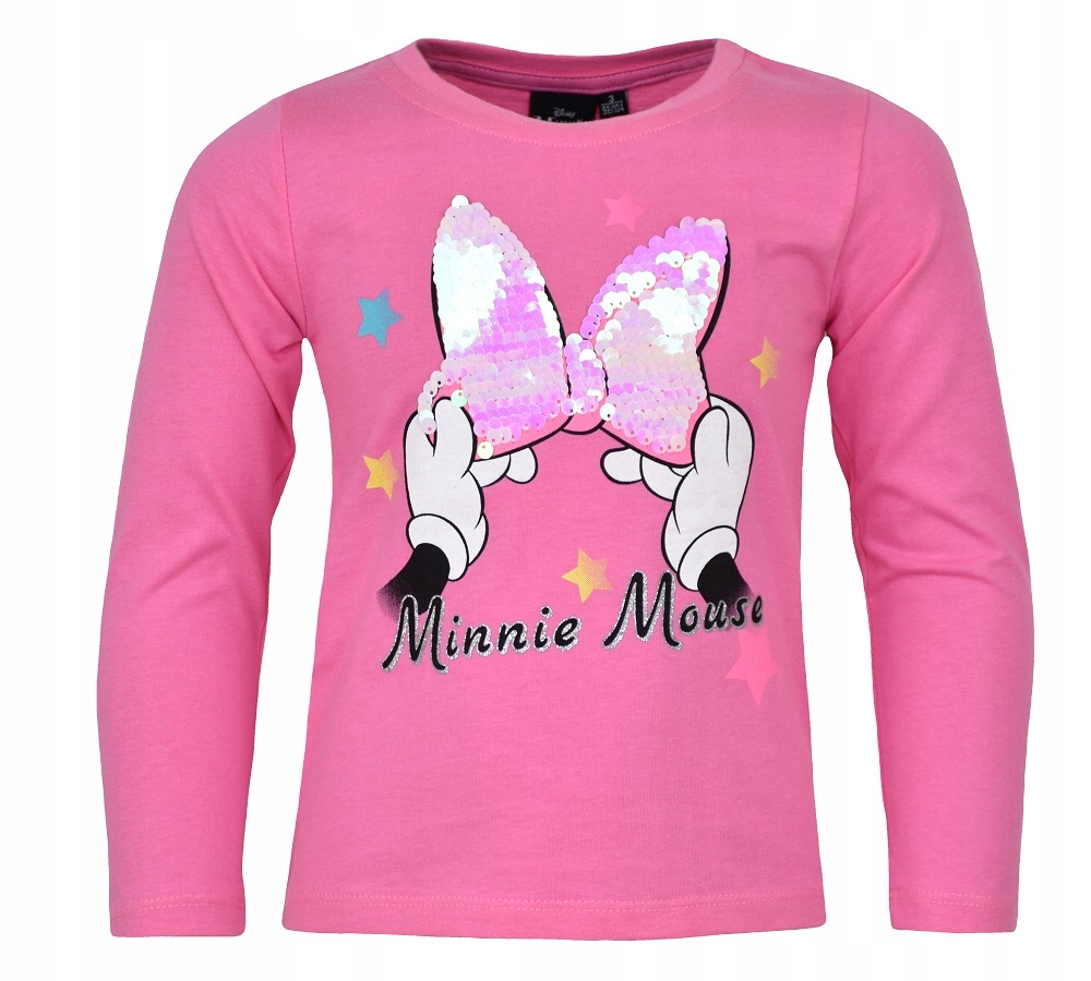 

bluzka t-shirt Myszka Minnie magiczne cekiny 98