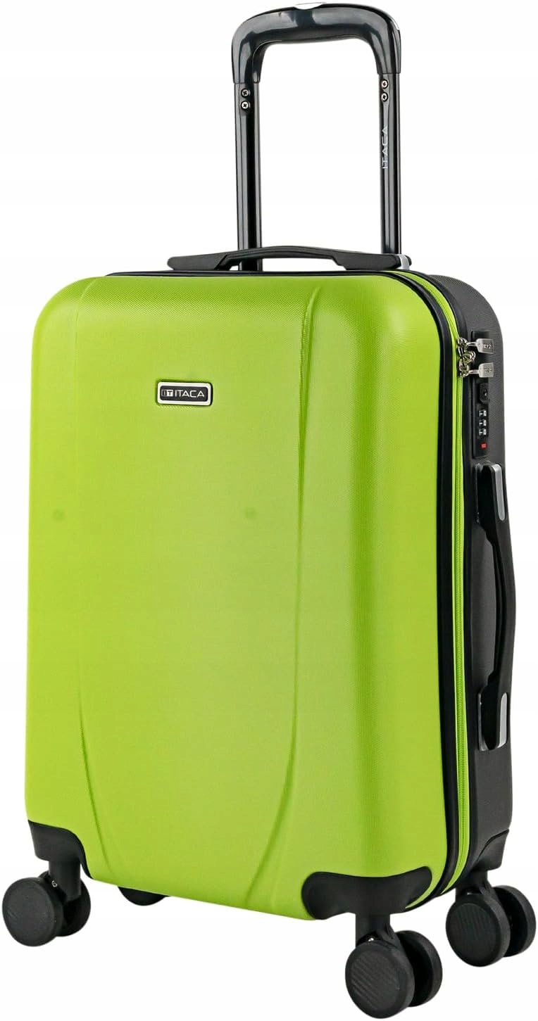 Walizka Kabinowa 55x40x20 Itaca limonka neon bagaż podręczny