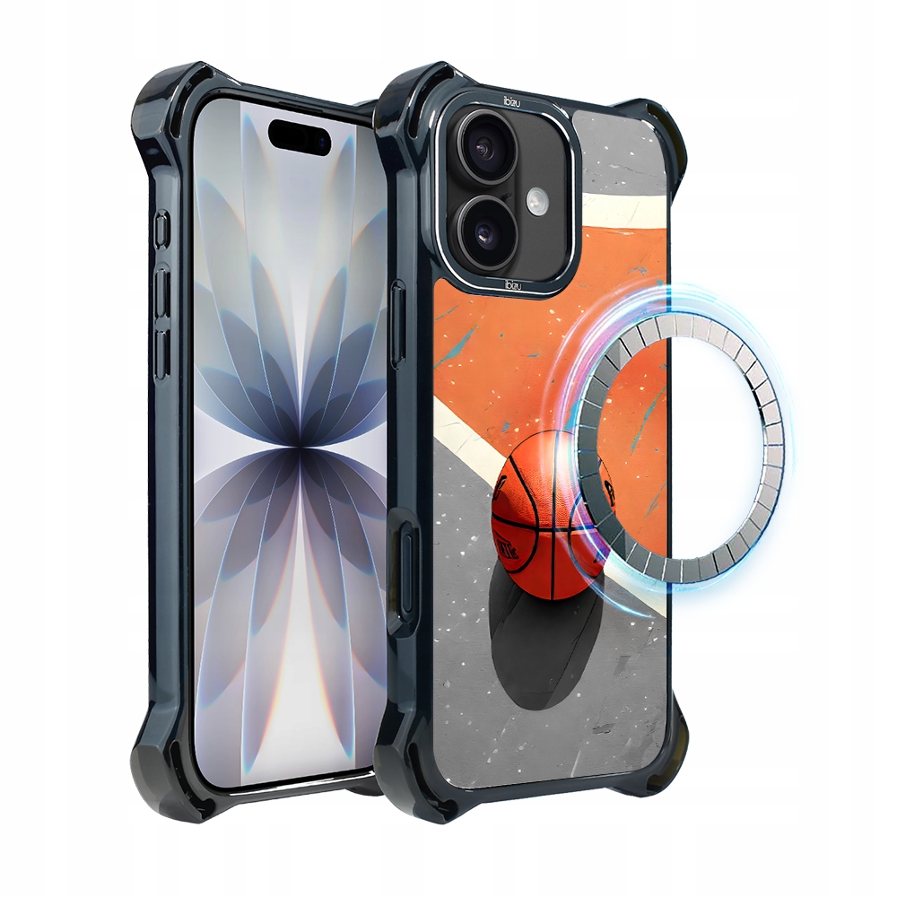 Pouzdro pro iPhone 17 Ibizu DropGuard Ultra s MagSafe, #Move, Basketbal